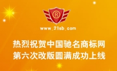 熱烈祝賀中國馳名商標網第六次改版成功上線